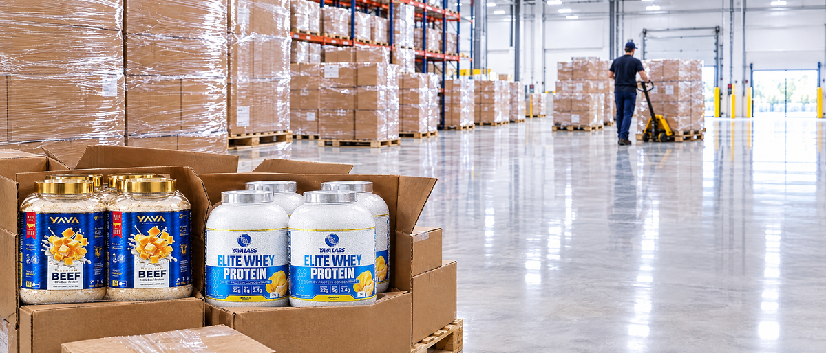 Yava Labs wholesale warehouse (Arabic layout)